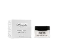 MACOS MILANO Crema Viso Antirughe 50ml - Idratante con Acido Ialuronico, Bava di Lumaca e Collagene - Effetto Tensore e Rigenerante, Ideale per Pelle Secca e Sensibile