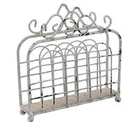 MACOSA SA807 - Portatovaglioli vintage in stile rustico shabby chic, in metallo