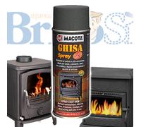 MACOTA GHISA spray vernice ad alte temperature 600°C per Stufe Caminetti 400 ml.