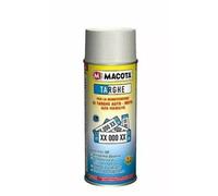 MACOTA Bianco Targhe auto moto Vernice Spray Catarifrangente Pittura 400 ml