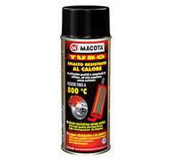 MACOTA Spray Smalto VERNICE 3G ad alte temperature per auto moto 400 ml nero