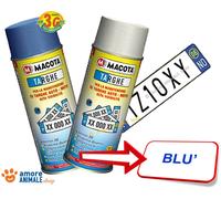 Bomboletta spray Macota rinnovo targhe colore Blu Bianco manutenzione vernice