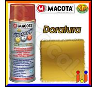 MACOTA Vernice Spray 400ml Effetto Oro Argento Cromo Smalto Acrilico NON COLA-