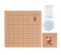 Macrame Combo - 20 x 20 cm lavagna portatile con griglie e spilli | Crea creazioni macramè e annodare, progetto braccialetto con istruzioni incluse (lingua italiana non garantita)