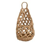 Macrame Flower Holder - Handcrafted Bohemian Hanging Basket, Decorative Cotton Rope Planter Featuring Elegant Weave for Window Sill, Patio, Desk Corner, Entryway, Studio and Creatives Indoor Spaces