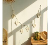 Macrame Ghirlanda Wall Deor Wall Hanging Frangia Boho Wall Decor 6Pcs Foglie
