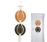 Macrame Hat Hangers - Boho Cotton Rope Organizer Cowboy Hat Wall Rack