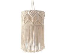 MACRAME paralume, paralume sospeso intrecciato, copertura per luce a sospensione da 11,8x29,5 pollici lampadario rustico per la camera da letto per la camera da letto del soggiorno Dorm decorazioni m