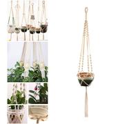 Macrame Plant Hanger Manuale Rope Pots Holder Rack Inddor Decor Countyard Style