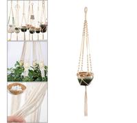 Macrame Plant Hanger Manuale Rope Pots Holder Rack Inddor Decor Countyard Style