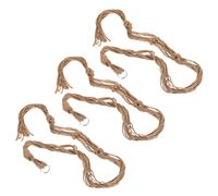 Macrame Sospeso Fioriera,3pz 47.2" Fiore Vaso Cesto Appendino Sospeso,Cachi