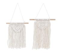 Macrame Wall Hanging Lace Tass Tass El Boho in stile poliestere in rovere decorativo Decorazione macrame Decorazione per feste