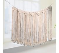 Macrame Woven Wall Hanging Fringe Garland Banner Shabby Chic Bohemian
