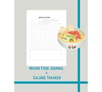 Macro Food Journal & Calorie Tracker: Track Your Calories | Log Your Water Intake & Nutrients Like Carbs, Sugar, Fat, and Protein | Built-In Calorie & Macro Guides