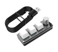 Macro Keyboard - Mechanical Keypad Device, Programmable Control Knob Set | Custom self designed buttons combination rotary knob | game music media industrial control, volume zoom change song mechanica