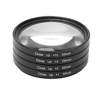 macro lens close up filter Kit filtro macro Vetro ottico professionale Macro Close Up +1 +2 +4 +10 Kit filtro obiettivo 58 mm con scatola per per/per Nikon/per fotocamere per