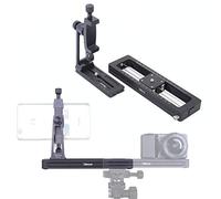 Macro messa a fuoco ravvicinata ripresa video Stabilizzatore Rail Slider e 360° rotante telefono fotografia staffa di montaggio con piastra a sgancio rapido per fotocamera MILC treppiede Testa a sfera