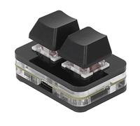 Macro Pad, Tastiera 2 Tastiera Programmabile Tastiera Macro Meccanica con Interruttore Rosso, Tastiera Multifunzionale OSU Copia Incolla Tastiera Tastiera Mini USB (Nero)