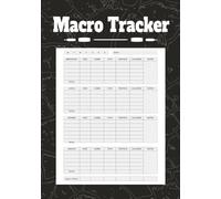 Macro Tracker: Daily Macros Count Journal & Nutrition Planner Logbook | Track Calories, Proteins, Carbs, Fats, Food Portion Sizes, & Weight Progress ... Diagrams | 4 Month Record Notebook