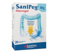 Sanipeg MACROGOL POLVERE PER SOLUZIONE ORALE SANIPEG 10G 20BUSTE