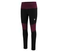 Macron Athleisure Fcc Coira Stretch Blk/Prp Woman, Leggings Donna, Nero, XS