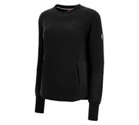 Macron Athleisure Fcc Kotka Round Neck Sweatshirt Blk Wmn, Felpa Donna, Nero, L
