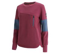 Macron Athleisure SCC GEDDA LIGT STRTCH SWTSHRT LBRD/LAVIO Wmn, Felpa Donna, Granata, M