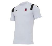 Macron Bfc M20 Player Training Maglia Poli ARG/NER Mm SR, Bologna FC 2020/21 Uomo, Grigio, S
