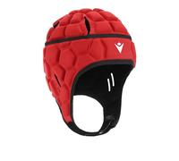 Macron, Helmet Xe, Caschetto Da Rugby, Rosso, M, Unisex-Adult