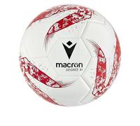 Macron Pallone da Calcio Degree XI Training Ball Bianco Rosso Misura 5