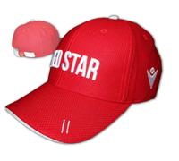 Macron Rosso Stern Belgrado Basecap Rsb Fan Cap Regolabile Red Stella Serbia