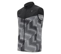Macron Run Chinook SCB Dennis W-Breaker Gilet Wht/Blk Optical PR, Antivento Uomo, Bianco-Nero, XXL