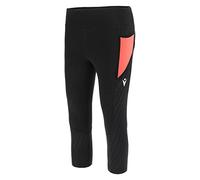 Macron Run Scc Cheryl Light Stretch 3/4 Pants Blk/Ncor Wmn, Leggins Donna, Nero, S