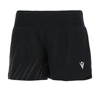 Macron Run Scc Krystal Reflex Shorts Blk Wmn, Pantaloncini Donna, Nero, M