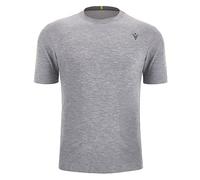 Macron Run Scd Brandon Seamless T-Shirt SS Man Grymel/Nyel, Uomo, Grigio, L
