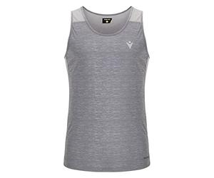 Macron Run Start Scd Placid Singlet Print Gry Mel Man Canotta Uomo