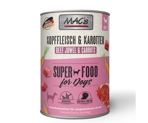 MAC's Adult 12 x 400 g - Guanciale di manzo & Carote