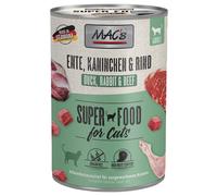 MAC's Cat 6 x 400 g umido per gatto - Anatra, Coniglio, Manzo
