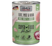 MAC's Cat 6 x 400 g umido per gatto - Anatra, Tacchino, Pollo