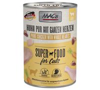 MAC's Cat 12 x 400 g Alimento umido per gatti - Pollo PURO con Cuori interi di Pollame - NOVITÀ