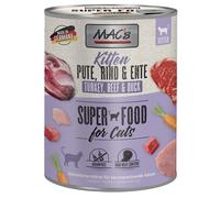 MAC's Cat 6 x 800 g - Kitten Tacchino, Manzo, Anatra