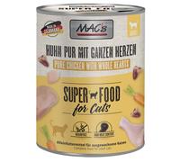 MAC's Cat 6 x 800 g Alimento umido per gatti - Pollo PURO con Cuori interi di Pollame - NOVITÀ