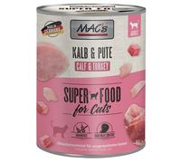 MAC's Cat 6 x 800 g Alimento umido per gatti - Vitello & Tacchino