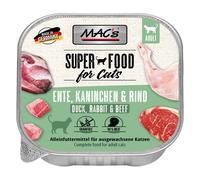 MAC's Cat in vaschetta 16 x 100 g - Anatra, Coniglio & Manzo
