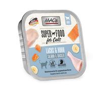 MAC's Tiernahrung Alimento umido per gatti Cat in vaschetta Salmone & Pollo 64 x 100 g