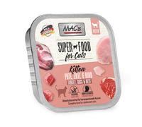 MAC's Cat in vaschetta 64 x 100 g Alimento umido per gatti - Kitten Tacchino, Anatra & Manzo