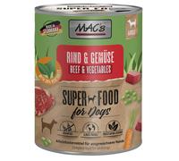 MAC's Dog 24 x 800 g Alimento umido per cane - Manzo e Verdure