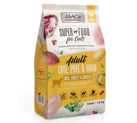 MAC's Superfood for Cats Adult Anatra, Tacchino & Pollo - 1,5 kg