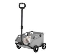 macto Passeggino per Animali, 20,08x13,78x9,06 Pollici Passeggino E Trasportino per Cani, 4 Ruote per Cani E Gatti di Taglia Piccola E Media Carrello per Cani di Grandi Dimensioni per