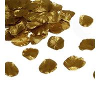 Mactrade Petali di Rosa Oro Pack 200pz ca-Gold Wedding Matrimonio Centrotavola x Coni-100 gr, 7289
